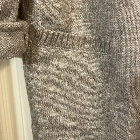 NWT Pink Rose longline cardigan in Stone (oatmeal tan color), size Large - Picture 8 of 11